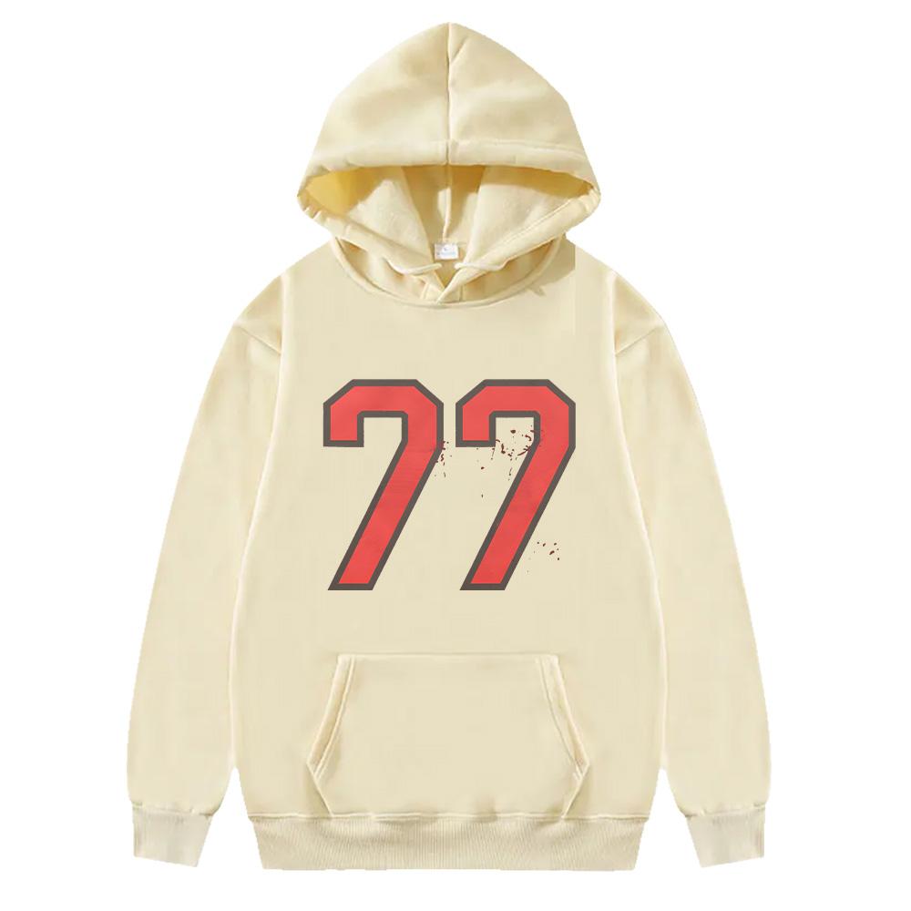 

I Barely Know Her 77 Hoodie Sombr merch Hip Hop Style Graphic Top Men Casual Sweatshirts Long Sleeve Pullovers Unisex Streetwear XXL хакі