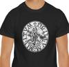 T-shirt con Stampa Usurata del Sigillo dei Cavalieri Templari