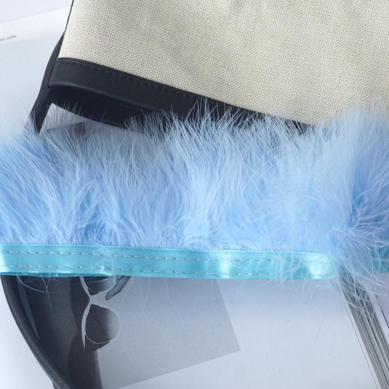 Colorful Vascular Velvet Feather Cloth Edge Cloth Strips Velvet Cloth Belt Clothing Accessories Diy Car Anti -Slip Mat Decoration Material 
