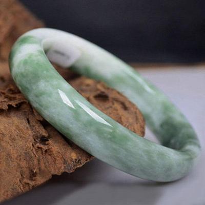 Genuíno natural branco verde jade pulseira chinês mão-esculpida moda charme jóias acessórios amuleto presentes
