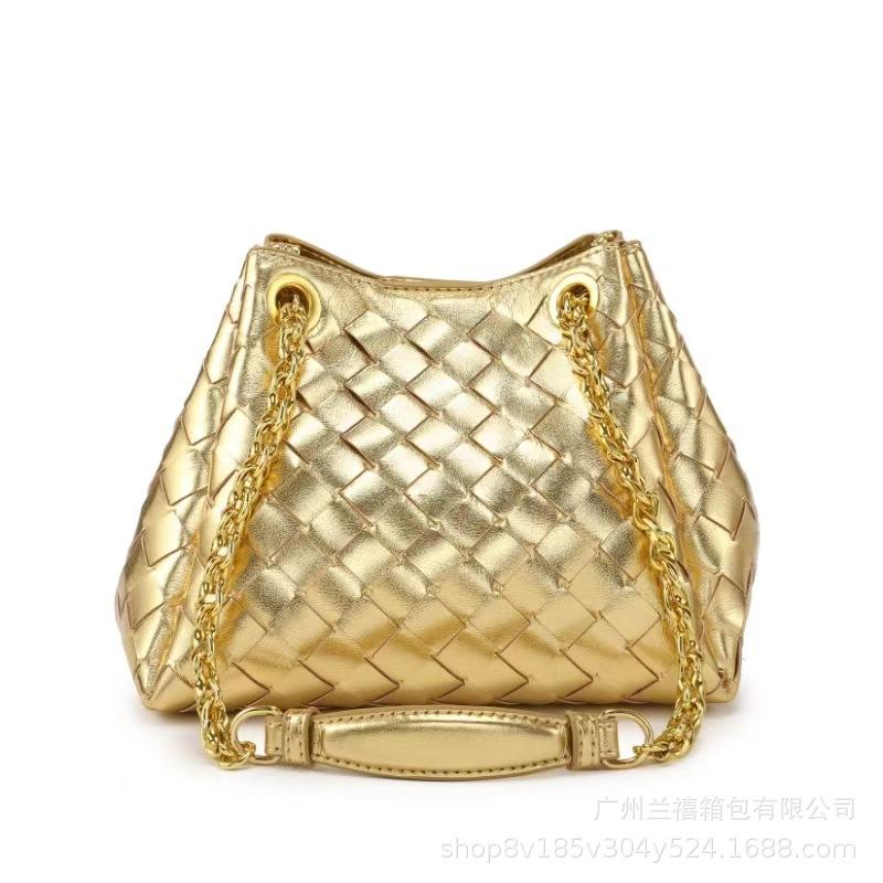 B Women'S Chain Bag Parachute Pure Hand-Woven Bag Versatile Commuter Shoulder Messenger Bag Tide