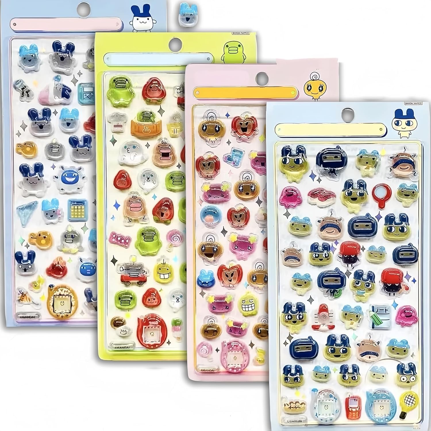 

Cute 3D Puffy Character Stickers Set (1 Set B)