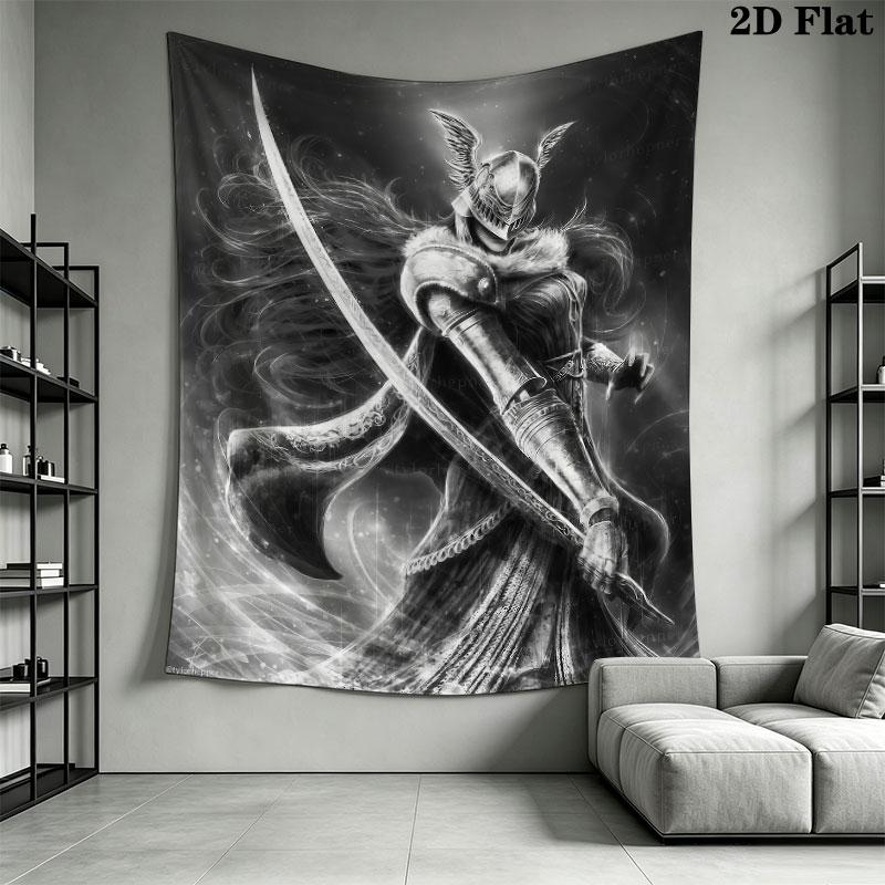 Malenia Flow Wall Hanging Printed Fabric Blanket Decorative Tapestries for Bedroom Living Room Home Decor
