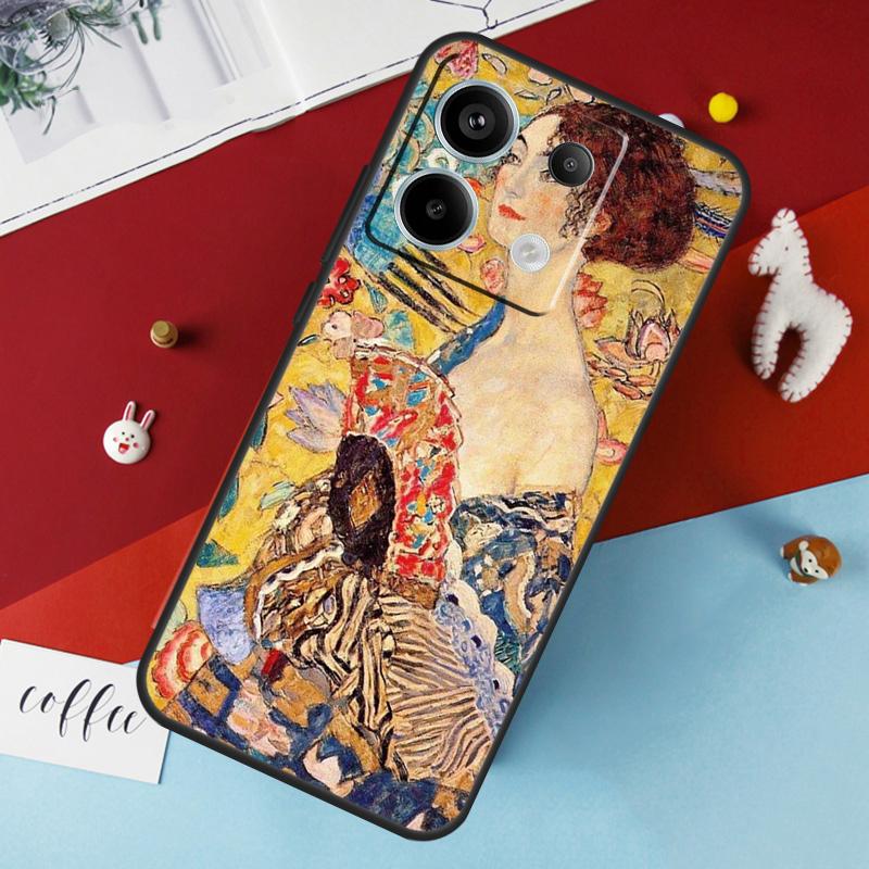 The Kiss Gustav Klimt Painting Case For Xiaomi Redmi Note 13 12 11 8 9 10 Pro Note 12S 11S 10S Redmi 12 10C 12C 13C Cover