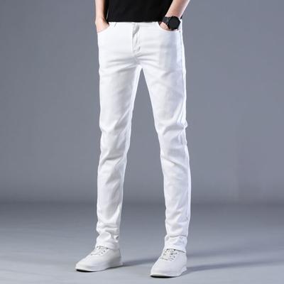 Pánske nohavice Slim Fit Jednofarebné Elastické vrecká Mäkké Priedušné Zapínanie na zips Zapínanie v strede pása Rovné Business Štýl Ležérne Muži Dlhé nohavice