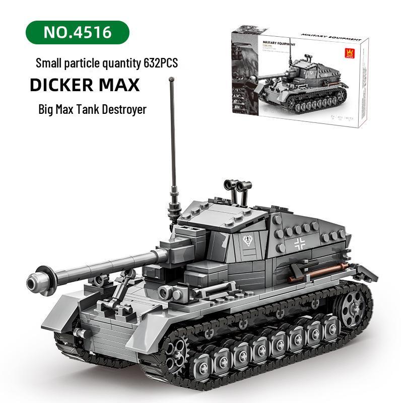 Military Series Tank Armored Vehicle Model Building Blocks for Kids – 61-Piece Toy Set