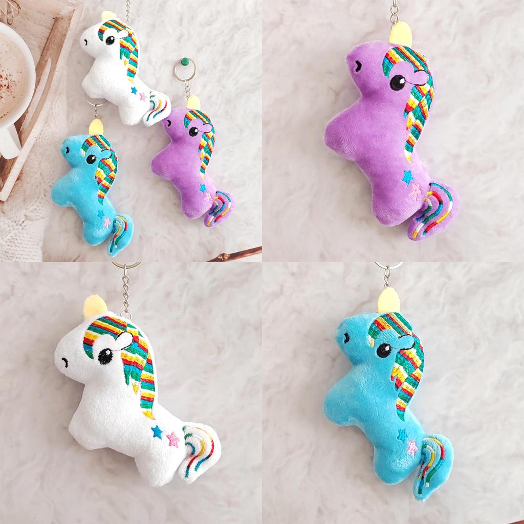 Plush Keychain Unicorn With Pp Cotton Filling For Kids And Decoration Collectors