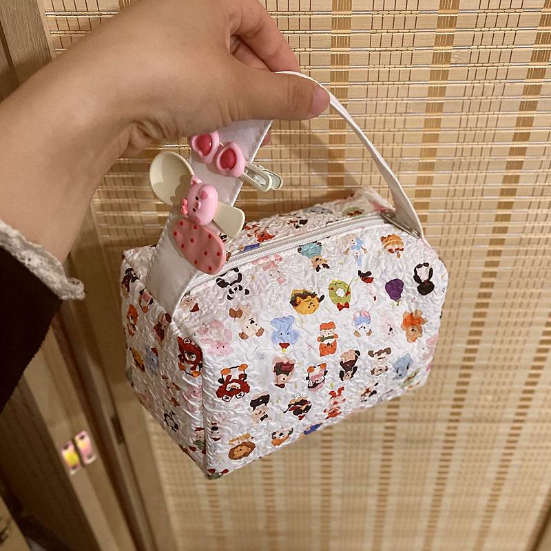 Animal Dog Makeup Bag With Large Capacity For Cute Portable Storage Travel Organizer Skin Care Product Storage Bag Handbag