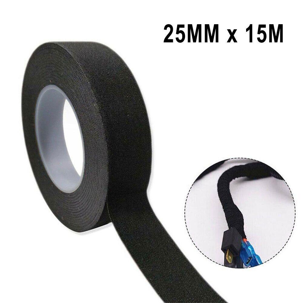 25mm X 15m Cable Tape Black Electrical Heat Tape For Vehicle Internal