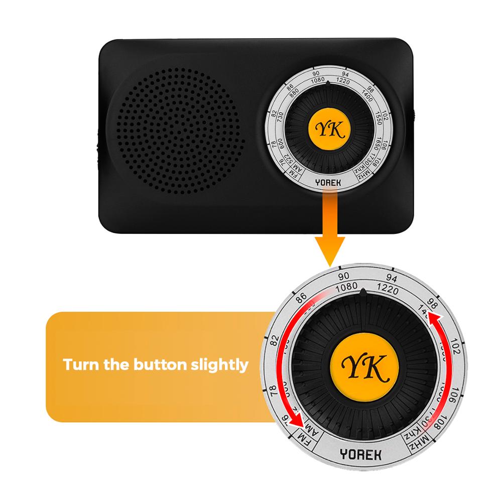 Taschenradios, batteriebetriebenes AM-FM-Radio mit Lautsprecher, tragbares Transistorradio zum Wandern, Camping