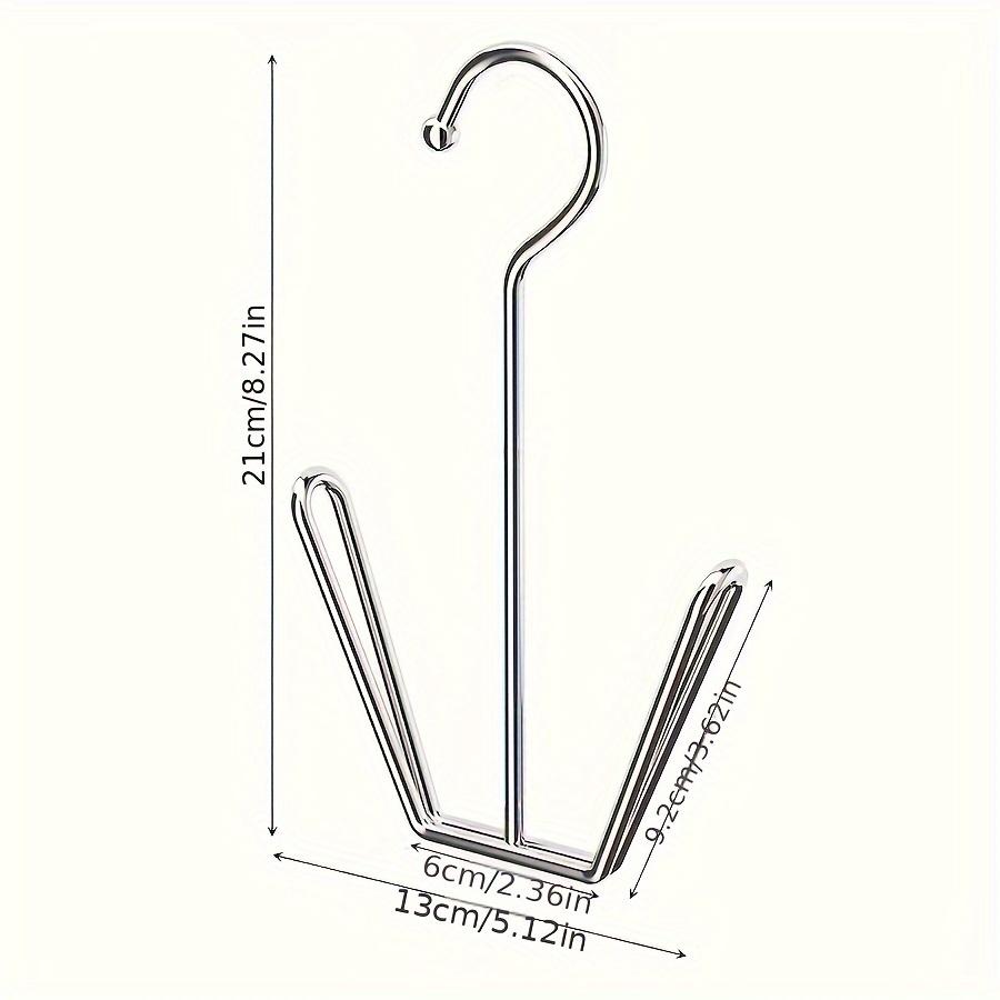 

1 шт. Подвески для обуви из нержавеющей стали, Металлический ящик для хранения, Экономия места, с Крючками для шкафа, Серебристый, Аксессуары для дома и прачечной