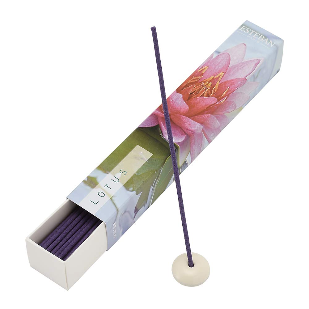Esteban Esprit de Nature Lotus Incense Sticks with Incense Holder Made in Japan (40 sticks) - белый