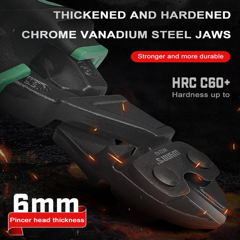 8" Mini-Bolzenschneider Federbelastet Klein Robust Drahtseilschneider Drahtschneider Bewehrungsschere Klemmen Werkzeuge