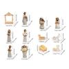 Christmas Nativity Jesus Nativity Set Holy Family Statue 12 Pieces Figurines Christmas Decorations For Indoor Fireplace Table
