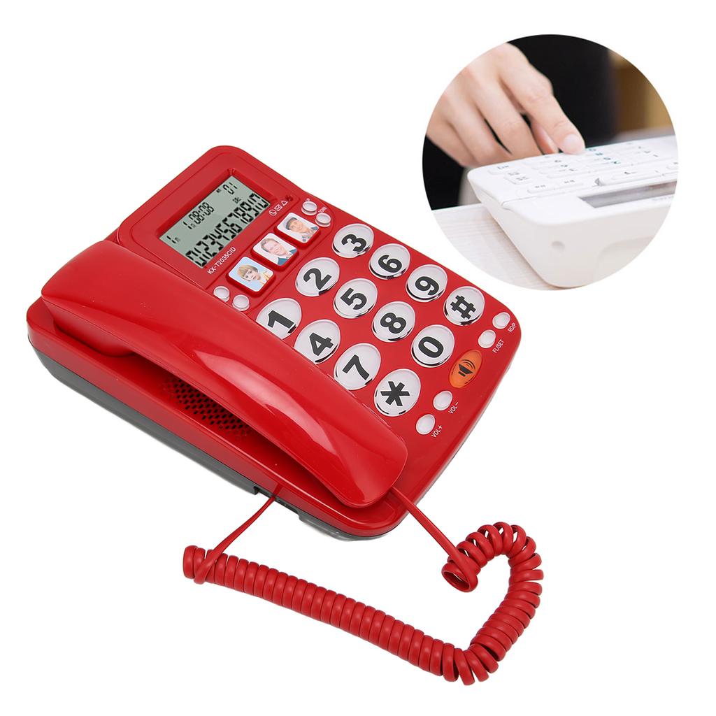 Corded Phone Caller ID   Ringtone Shortcuts Memory Wired Landline with Indicator for