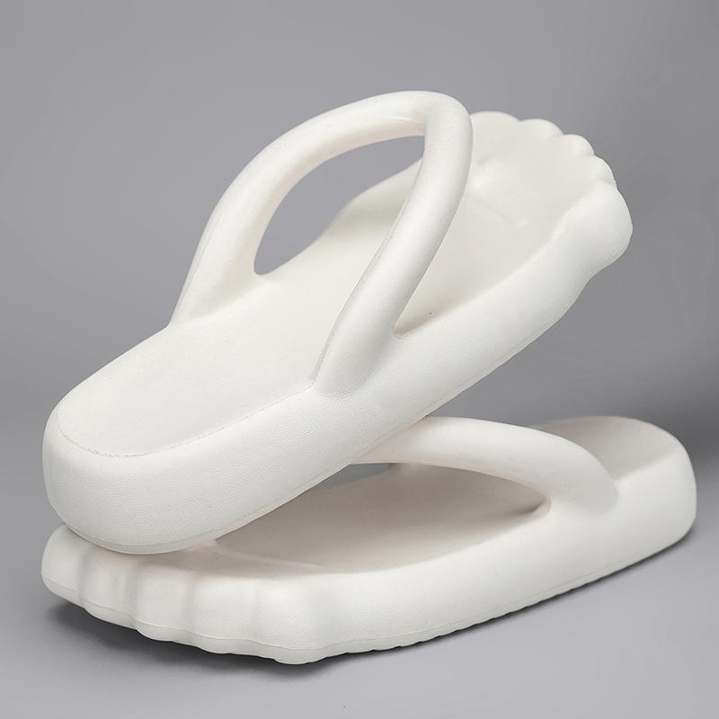 Fashion Summer Flip Flops Men Fashion Platform Flat Heel Slides Shoes Soft EVA Couple Outdoor Modern Slippers Beach Casual Flip Flops