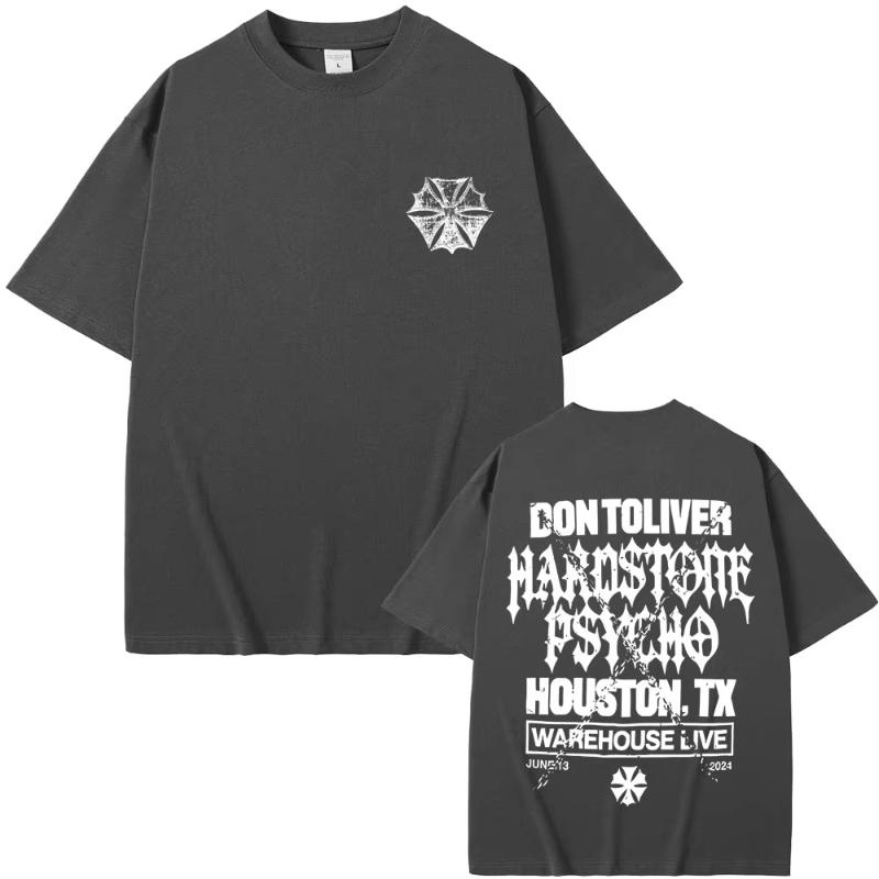 Rapper Don Toliver Hardstone Psycho Album Graphic T Shirt Unisex Hip Hop Oversized Gothic Tshirt Unisexs Vintage Punk Rock Tshirt