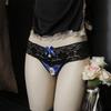 Mens Womens Open Crotch G Strings Sexy Men Sissy Lace Panties Crotchless Bikini Briefs Couple Underwear Male Peni Hole Lingerie
