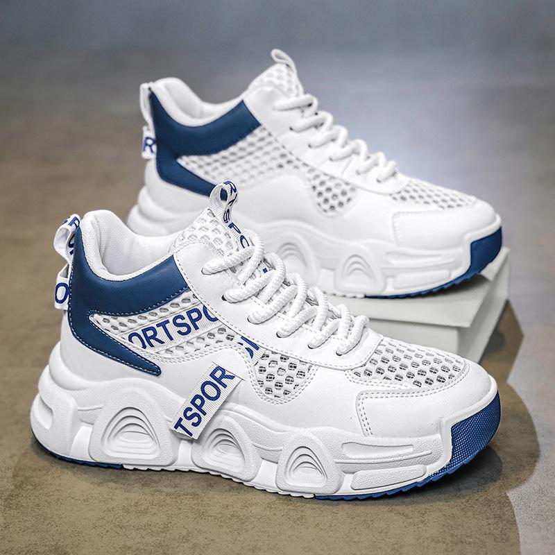 Men's Shoes 2025 New Summer Youth Casual Versatile Sports Trendy Shoes Student Platform Heightening Breathable Dad Shoes