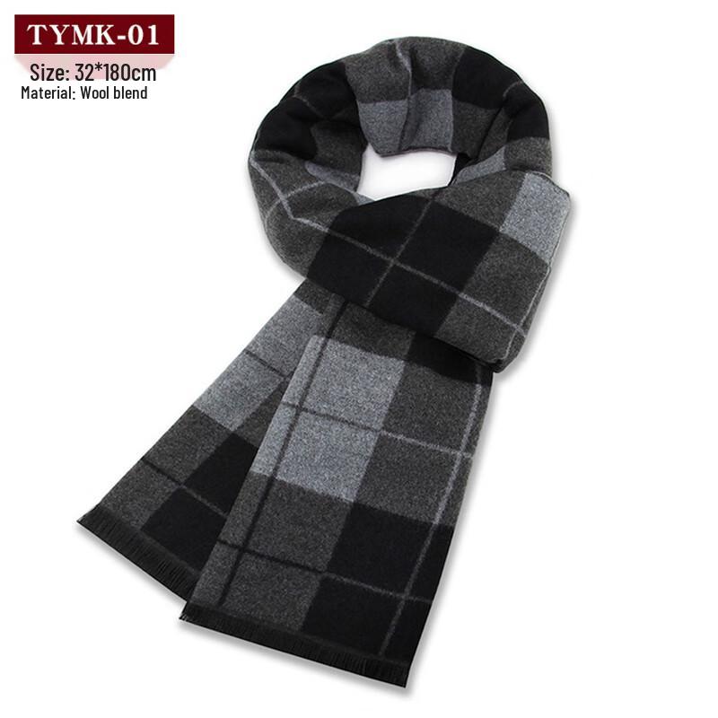 Jdn Tiara Men's Wool Blend Winter Scarf