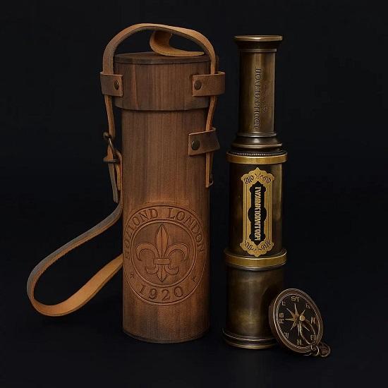 

Brass Spyglass Telescope Dollond London 1920 Monocular Pirate Collectible Nautical Gift Decor