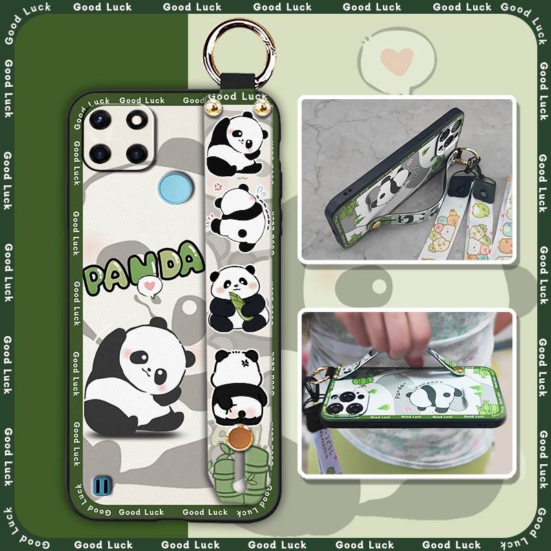 Soft Case Waterproof Phone Case For OPPO Realme C21Y/C25Y Shockproof Silicone Back Cover Cute Protective Kickstand Ring