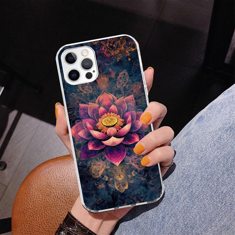 Mandala Chakra Insist Yoga Phnoe Case for Iphone 17 Air 16 16E 11 12 13 Mini 14 Plus 15 Pro Max 7 8 + SE 2020 Phone Cover Coque