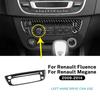 Real Soft Carbon Fiber Sticker For Renault Fluence Megane RS 2009 2010 2011 2012 2013 2014 2015 LHD Central Control CD Inner.