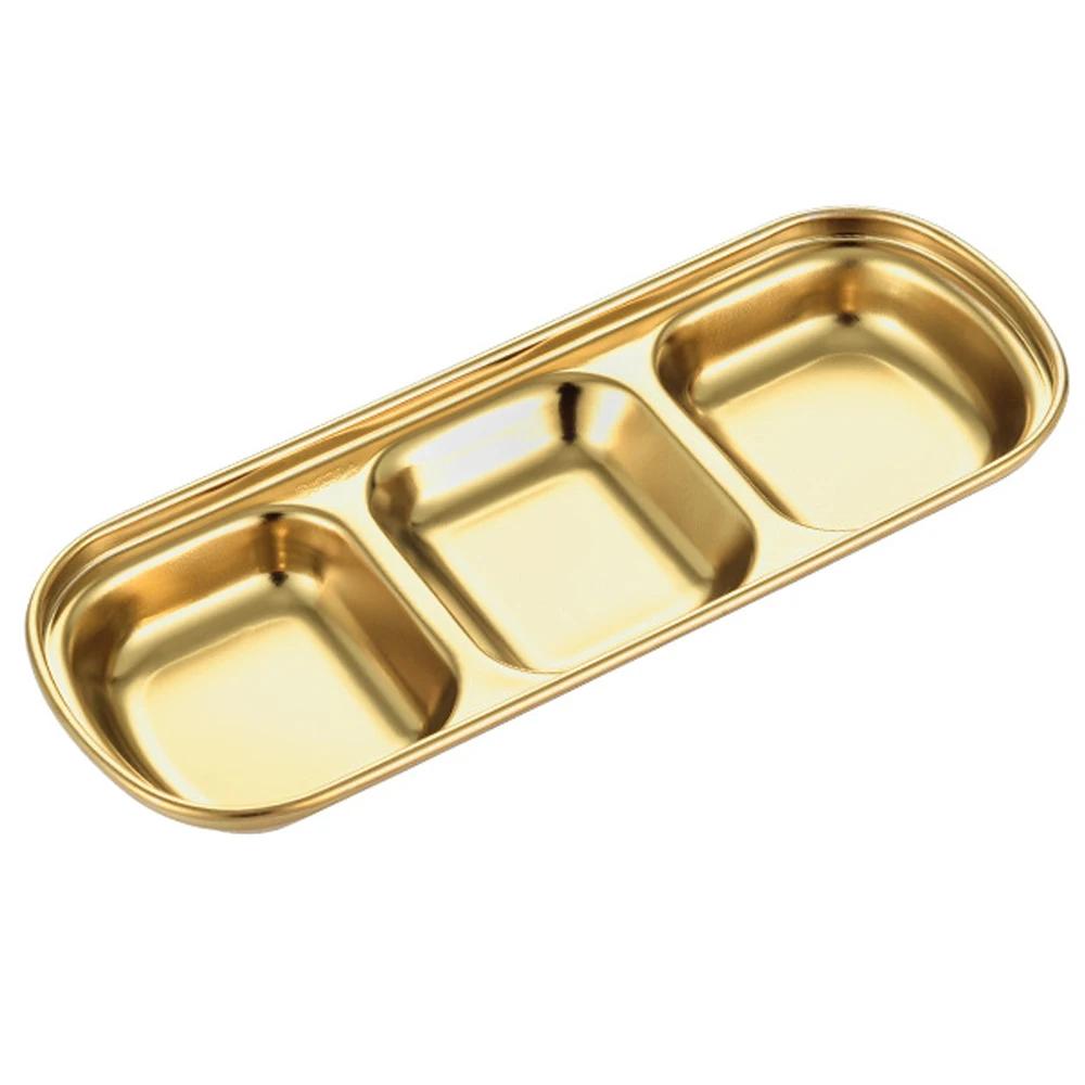 Stainless Steel Seasoning Dish Kitchen Food Sauce Wasabi Dish Multipurpose Seasoning Saucers Appetizer Plates Kitchen Home Tool