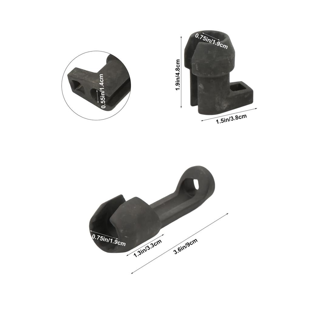 Fuel Injector Socket, 42cr Steel 17mm Fuel Injection Line Socket O2 Sensor Claw Foot