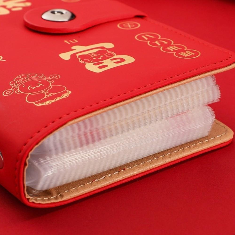 PU Leather Money Saving Book Waterproof Large Capacity Money Saving Challenge Book Magnet Buckle Reusable