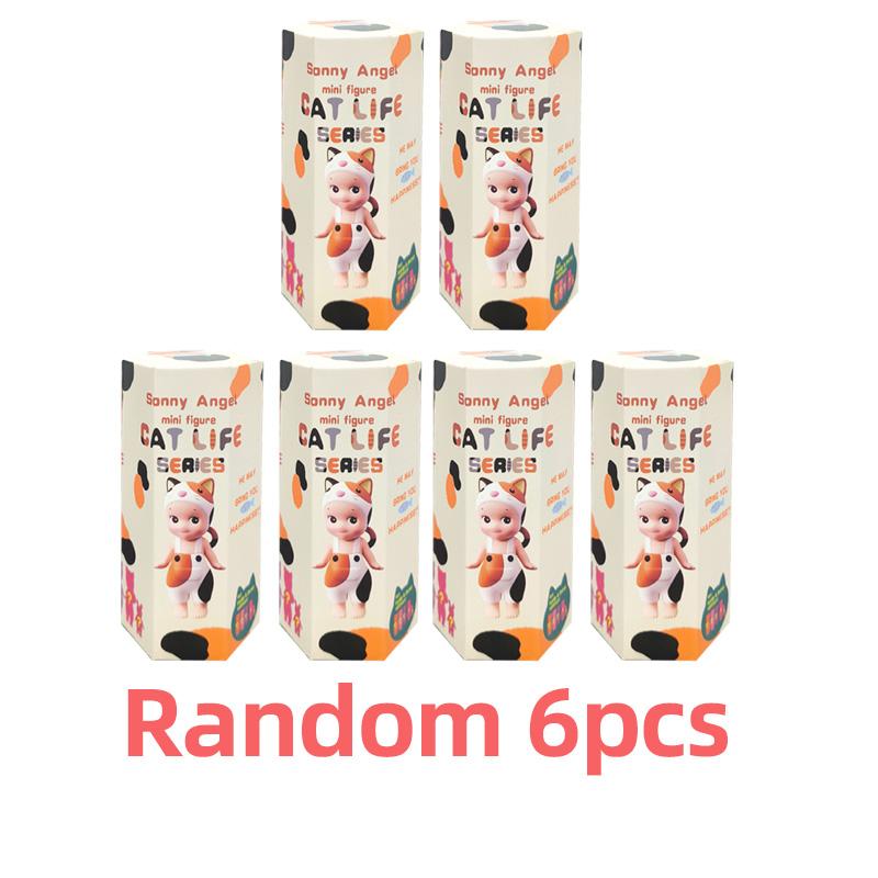 

9 шт. Случайная отправка Коробка-сюрприз с котами Фигурки кошачьей жизни Игрушки Украшения Куклы Поклонники Дети Рождественский декор Игрушка-фигурка Подарок
