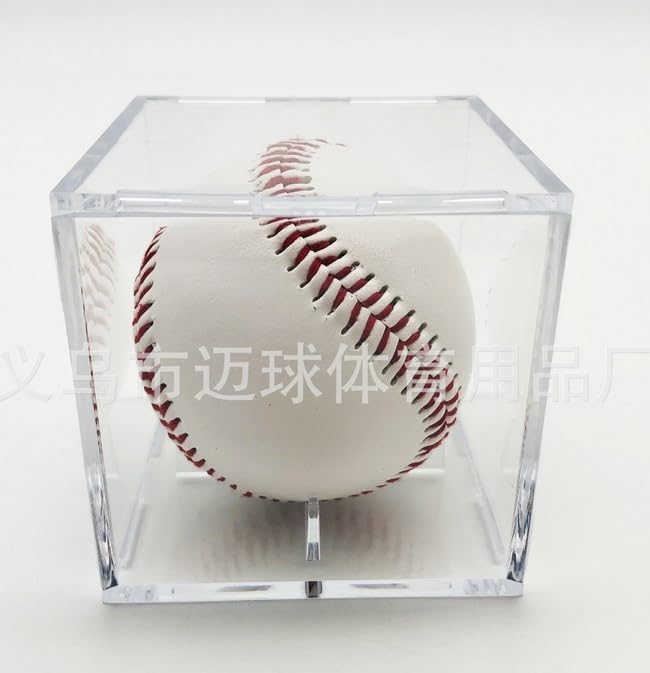 

LIOOBO Бейсбольный чехол для мяча с автографом, бейсбольный памятный чехол для мяча, акриловый, 2 шт., 8X8X8 см