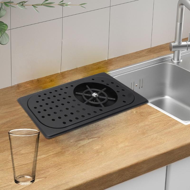 Stainless Steels Cup Cleaning Machine Easy Installation Glasswares Cleaner Automatic Glass Washer For Home Office Use