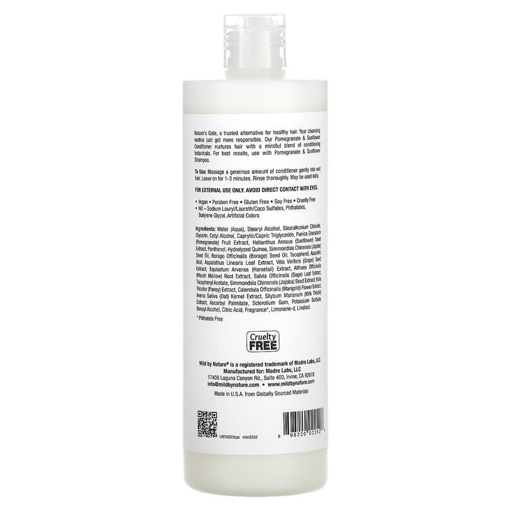 Mild By Nature Pomegranate & Sunflower Conditioner for Color-Treated Hair, 473ml (16 fl oz)