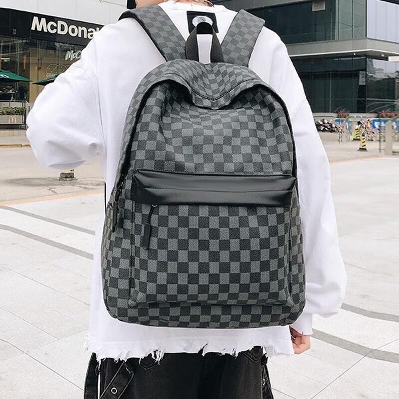 Brangdy Plaid Unisex Laptop Backpack