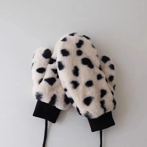 

WTEMPO Women s Autumn Winter Solid Color Warm Plush Full Finger Gloves Couple Cold-proof Windproof Versatile Casual Mittens Gloves 1 pair бежевый