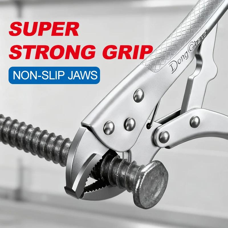 Heavy Duty Locking Fixing Pliers Adjustable Metal Face Clamp Multifunctional Pressure Pliers Tool For Woodworking Welding Repair