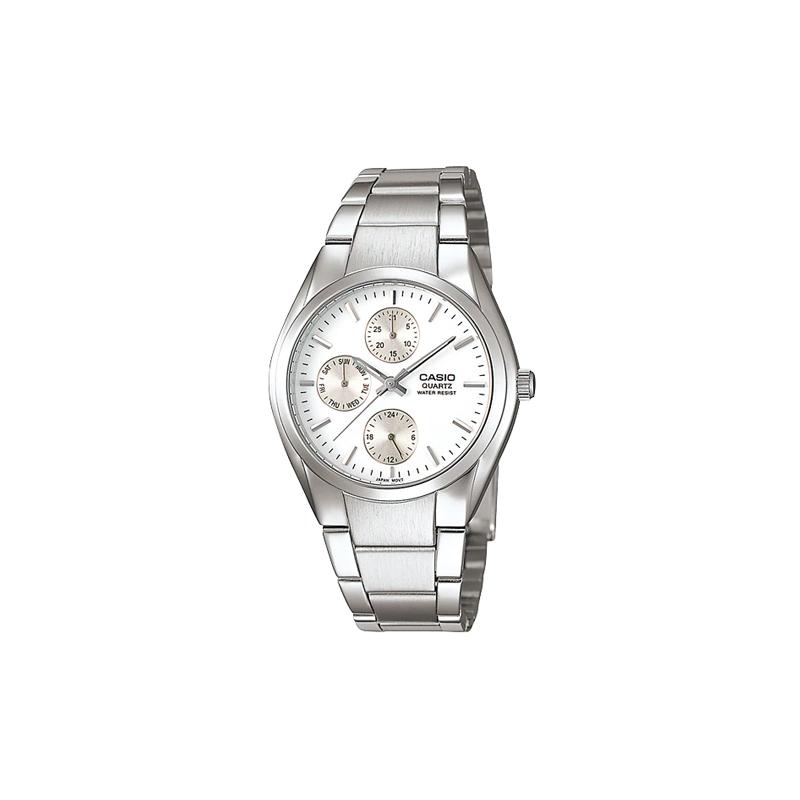 

Casio СЕРІЯ STANDARD простий повсякденний мода бізнес ретро універсальний класичний три ока шість стрілок білий циферблат водонепроникний кварцовий MTP-1191A-7ADR білий