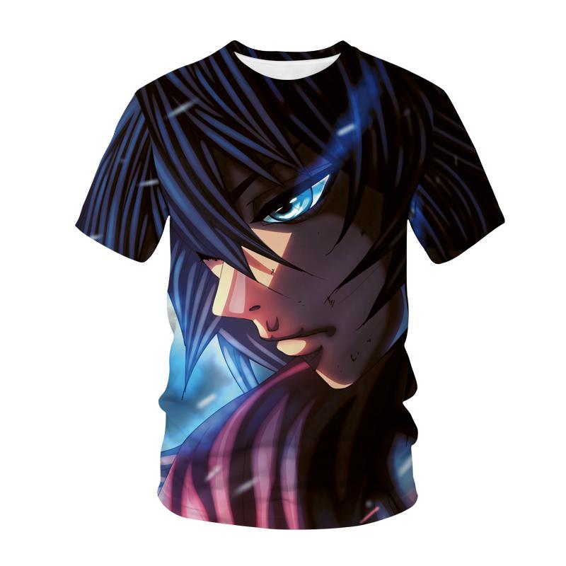 T-shirt Uomo Donna Anime Stampa 3D Streetwear Demon Slayer Kimetsu No Yaiba Harajuku Moda Tshirt Unisex Maglietta Top Abbigliamento