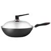 Chui Da Huang Heritage 30cm Żeliwna Wok Bez Powłoki