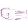 Ottoman Bed with Mattresses & LEDs Dark Brown 200x200 cm Fabric