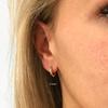 CANNER Multi-Sized Glossy Piercing Cartilage 925 Silver Hoop Earrings for Women Round Huggie Nose Ring Earings Jewelry