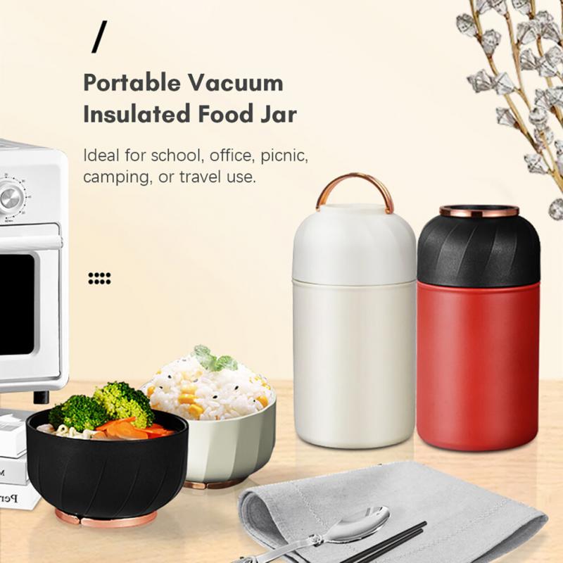 Großvolumiger Baby-Nahrungskrug Edelstahl Vakuumisoliert Kinder-Nahrungskrug für heiße oder kalte Speisen Auslaufsicher Kinder Thermoskanne, 1050ml Deckel