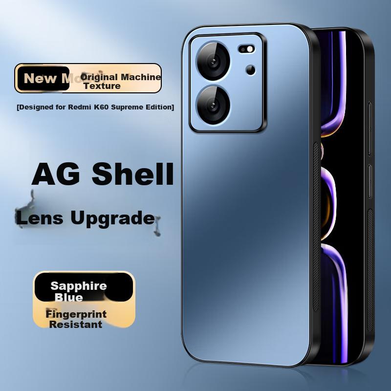 Redmi K60 Ultra Phone Case, Xiaomi K60 Ultimate Edition Protective Cover, AG Frosted Lens Full Protection Anti-Drop Redmi Simplen Outer, Sapphire Blue