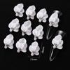5 stuks Handgemaakte Acryl Bloem Nageldecoratie 3D Simulatie Gesneden Bloem Nagelkunst Onderdelen AB Diamant Levendig Vlinder Nagel Ornament