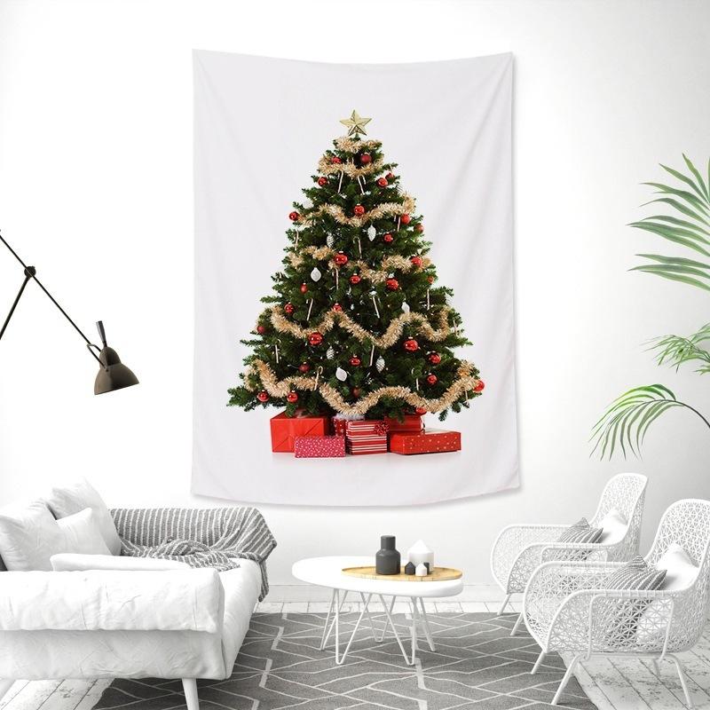Christmas tree tapestry holiday party decoration  background cloth living room bed dormitory  home