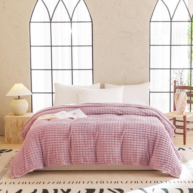 Cross-Border Summer Nap Blanket - Coral Fleece Office & Travel Throw