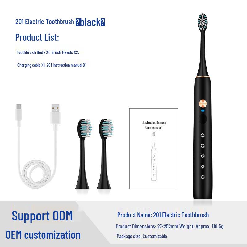 Custom Electric Toothbrush Gift Set with Smart Soft Bristles and Magnetic Levitation Motor