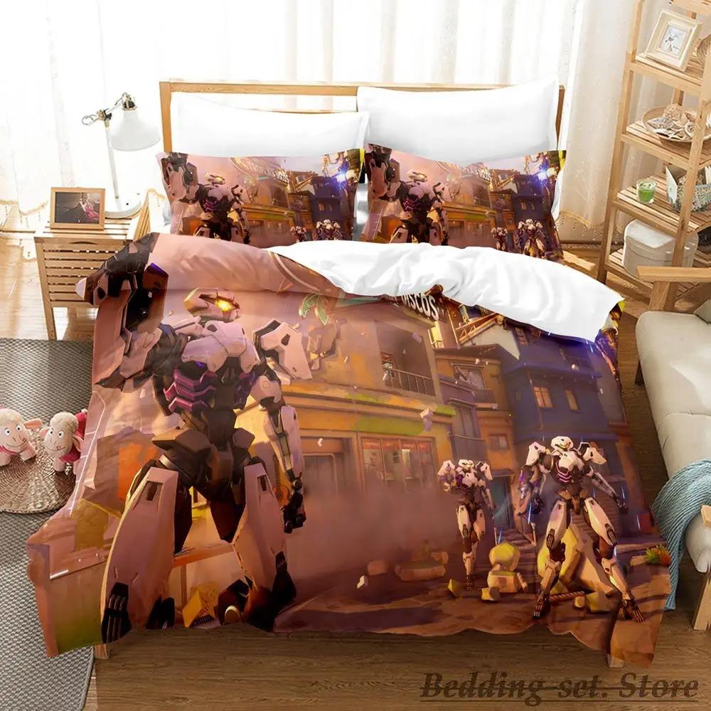 Overwatch 2 Bedding Set Single Twin Full Queen King Size Bed Set Adult Kid Bedroom Duvetcover Sets Anime Parure De Lit Bed